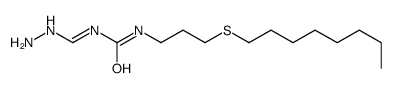 1-(hydrazinylmethylidene)-3-(3-octylsulfanylpropyl)urea Structure