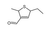 5-ethyl-2-methyl-2,5-dihydrothiophene-3-carbaldehyde结构式