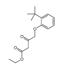 ethyl 4-(2-tert-butylphenoxy)-3-oxobutanoate Structure