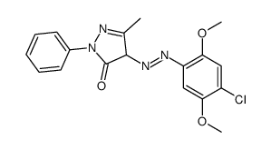 4-[(4-chloro-2,5-dimethoxyphenyl)azo]-2,4-dihydro-5-methyl-2-phenyl-3H-pyrazol-3-one picture