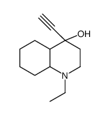 1-ethyl-4-ethynyl-2,3,4a,5,6,7,8,8a-octahydroquinolin-4-ol结构式