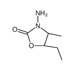 (4S,5S)-3-amino-5-ethyl-4-methyl-1,3-oxazolidin-2-one结构式