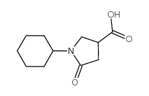 1-环己基-5-氧代-吡咯烷-3-羧酸结构式