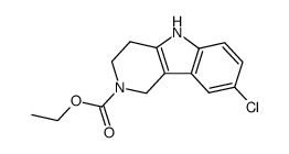 ethyl 8-chloro-1,3,4,5-tetrahydro-2H-pyrido[4,3-b]indole-2-carboxylate结构式