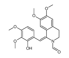 (Z)-3,4-Dihydro-1-(2-hydroxy-3,4-dimethoxybenzylidene)-6,7-dimethoxyisoquinoline-2(1H)-carbaldehyde结构式