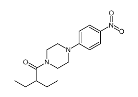2-ethyl-1-[4-(4-nitrophenyl)piperazin-1-yl]butan-1-one Structure