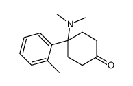 4-(dimethylamino)-4-(2-methylphenyl)cyclohexan-1-one Structure