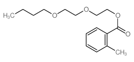 2-(2-butoxyethoxy)ethyl 2-methylbenzoate Structure