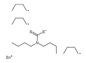 Tributyl[[(dibutylamino)thioxomethyl]thio]stannane结构式