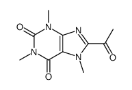 8-acetyl-1,3,7-trimethylpurine-2,6-dione结构式