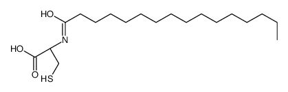 (2R)-2-(hexadecanoylamino)-3-sulfanylpropanoic acid结构式