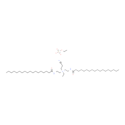 (2-cyanoethyl)ethyl[bis[2-[(1-oxooctadecyl)amino]ethyl]ammonium ethyl sulphate结构式