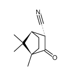 4,7,7-trimethyl-3-oxo-norbornane-2-carbonitrile结构式