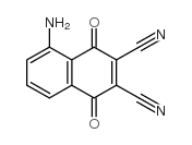 5-Amino-2,3-dicyano-1,4-naphthoquinone Structure