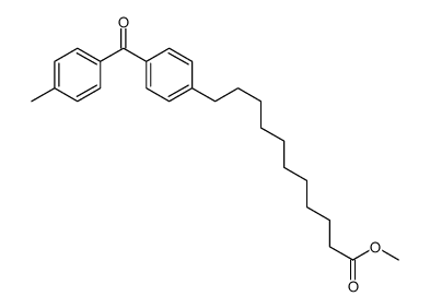 methyl 11-[4-(4-methylbenzoyl)phenyl]undecanoate结构式