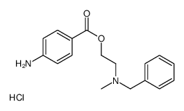 2-(4-aminobenzoyl)oxyethyl-benzyl-methylazanium,chloride结构式