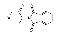N-(3-溴-1-甲基-2-氧代丙基)邻苯二甲酰亚胺结构式