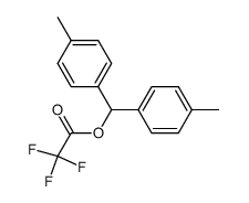 4,4'-dimethylbenzhydryl trifluoroacetate Structure
