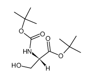 (R)-2-((叔丁氧基羰基)氨基)-3-羟基丙酸叔丁酯结构式