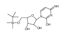 4-amino-1-[(2R,3R,4S,5R)-5-[[tert-butyl(dimethyl)silyl]oxymethyl]-3,4-dihydroxyoxolan-2-yl]pyrimidin-2-one结构式