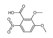 2',3'-dimethoxy-6'-nitrobenzoic acid结构式
