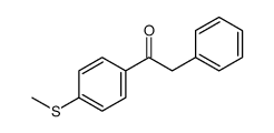 1-(4-methylsulfanylphenyl)-2-phenylethanone结构式