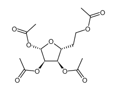 tetra-O-acetyl-5-deoxy-β-D-ribo-hexose Structure
