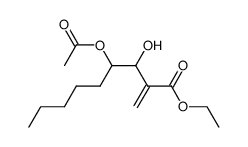 ethyl 4-acetoxy-3-hydroxy-2-methylenenonanoate Structure