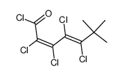(Z)-2,3,4,5-Tetrachlor-6,6-dimethyl-2,4-hexadienoylchlorid Structure