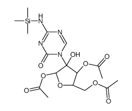 1,3,5-tri-O-acetyl-2-[2-oxo-4-(triMethylsilanyl-amino)-2H-[1,3,5] triazin-1-yl]-β-D-ribofuranose结构式
