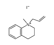 1-allyl-1-methyl-1,2,3,4-tetrahydroquinolinium iodide结构式