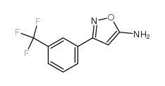 3-(3-三氟甲基苯基)-5-氨基异噁唑结构式
