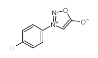 3-(p-Chlorophenyl)sydnone结构式