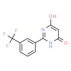 6-Hydroxy-2-[3-(trifluoromethyl)phenyl]-4(3H)-pyrimidinone结构式