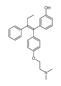 3-{(Z)-1-[4-(2-DIMETHYLAMINOETHOXY)PHENYL]-2-PHENYLBUT-1-ENYL}PHENOL结构式