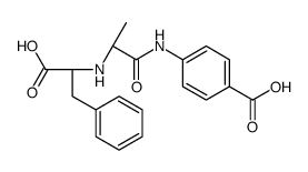 4-[[(2S)-2-[[(1S)-1-carboxy-2-phenylethyl]amino]propanoyl]amino]benzoic acid结构式