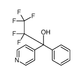 4-Pyridinemethanol, α-(1,1,2,2,2-pentafluoroethyl)-α-phenyl结构式