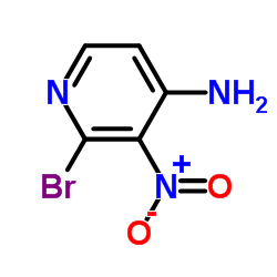 2-溴-3-硝基吡啶-4-胺结构式