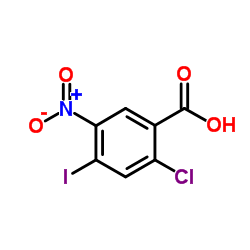 2-Chloro-4-iodo-5-nitrobenzoic acid Structure