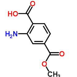 2-氨基-4-甲氧基羰基苯甲酸结构式