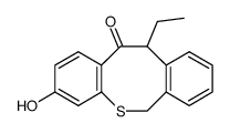 12-ethyl-5-hydro-8-hydroxydibenzo(b,f)thiocin-11-one Structure