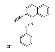 1-phenylazo-naphthalene-2-diazonium , chloride Structure