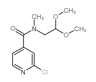 2-氯-N-(2,2-二甲氧基乙基)-N-甲基异烟酰胺结构式