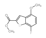 7-氟-4-甲氧基-苯并[b]-噻吩-2-羧酸甲酯结构式