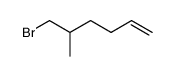 6-bromo-5-methylhex-1-ene Structure