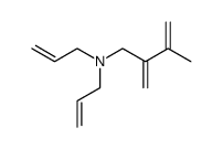 N,N-diallyl-3-methyl-2-methylenebut-3-en-1-amine结构式