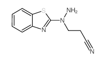 3-[1-(1,3-苯并噻唑-2-基)肼基]-丙腈结构式