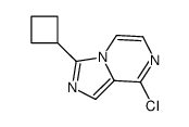 8-氯-3-环丁基咪唑并[1,5-a]吡嗪结构式