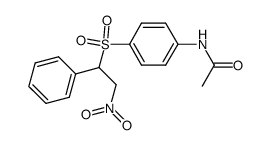 acetic acid-[4-(2-nitro-1-phenyl-ethanesulfonyl)-anilide]结构式