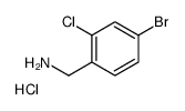(4-溴-2-氯苯基)甲胺盐酸盐结构式
